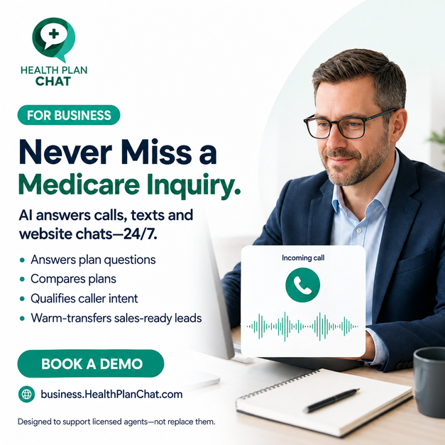 Never miss a Medicare inquiry: AI answers calls, texts and website chats 24/7 and warm-transfers sales-ready leads